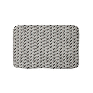 Fountain Pen Patterned Bath Mat