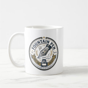 Fountain Pen Society - Elegant Minimalist Nib Coffee Mug