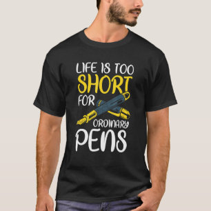 Fountain Pen Writing Handwriting Penmanship Callig T-Shirt