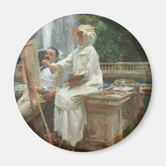 Fountain Villa Torlonia Frascati, Italy by Sargent Magnet (Front)