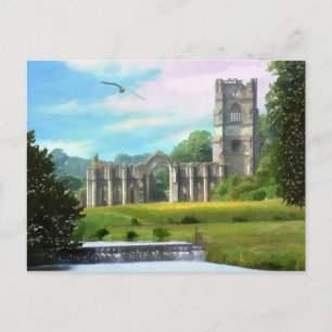Fountains Abbey Postcard