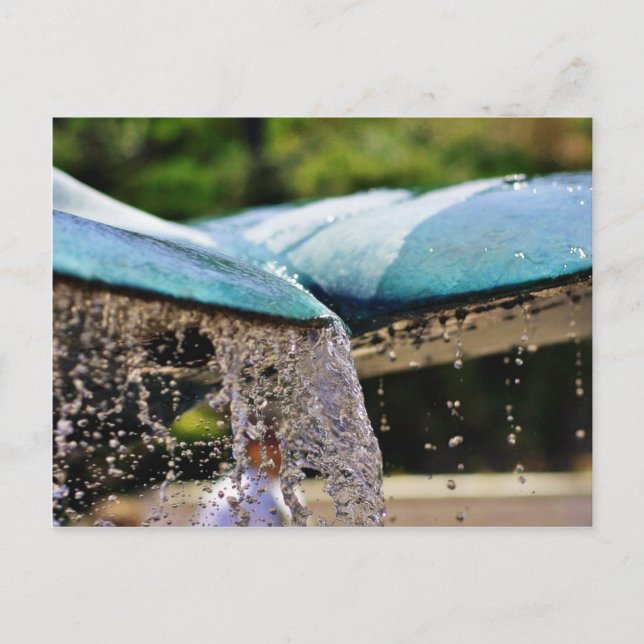 Fountains At The Birch Aquarium In La Jolla Postcard (Front)