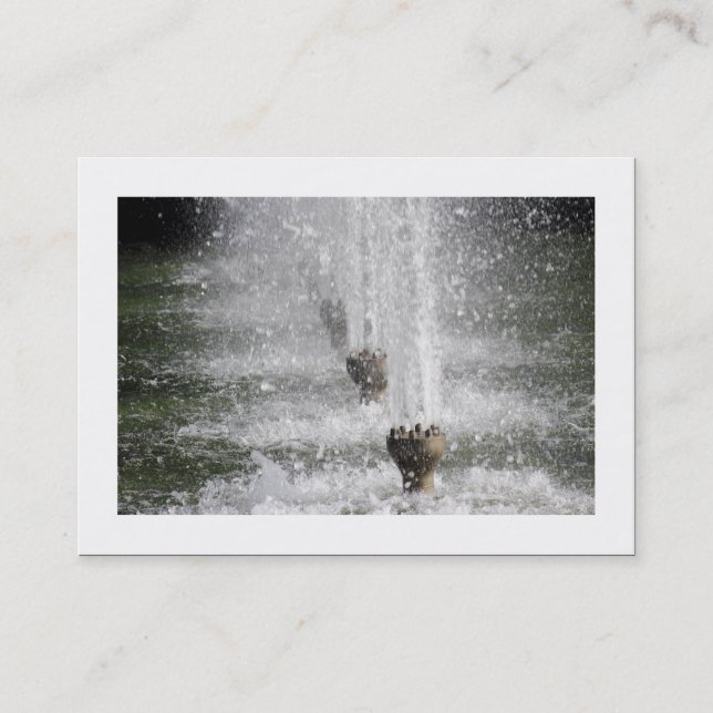 Fountains (Bordered) Business Card (Front)