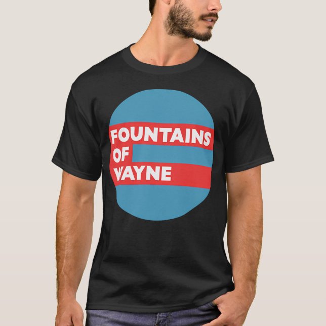 Fountains Of Wayne Red  White T-Shirt (Front)