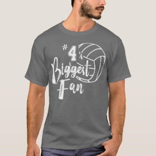 Four 4s Biggest Fan Volleyball Mom Volleyball Dad T-Shirt