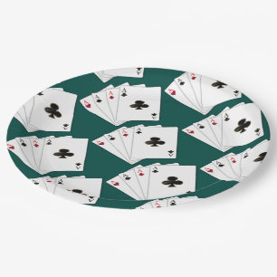 Four Aces Playing Cards Paper Plates
