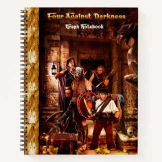 Four Against Darkness spiral graph notebok Notebook
