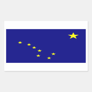 FOUR Alaska State Flag Sticker