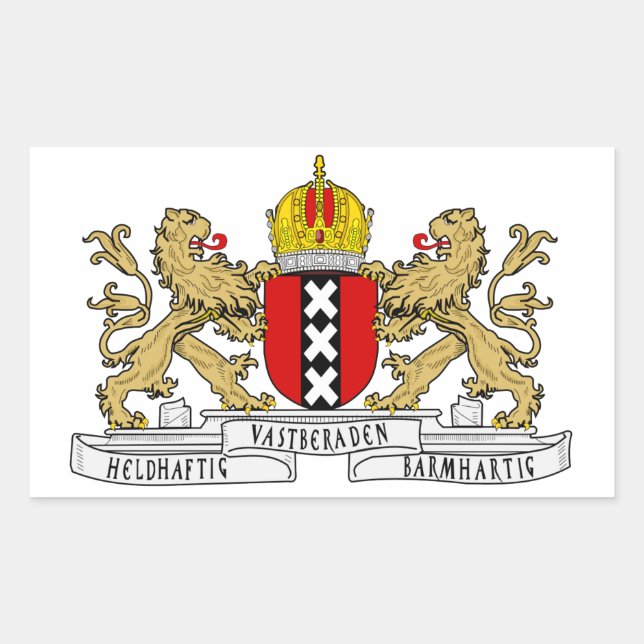 FOUR Amsterdam Coat of Arms Sticker (Front)