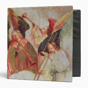 Four angels playing instruments binder