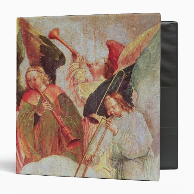 Four angels playing instruments binder (Front/Inside)