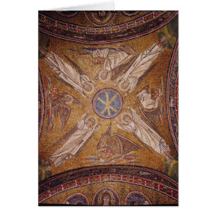 Four angels with the symbols of the