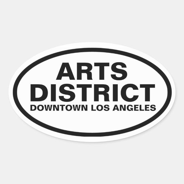 FOUR "Arts District" Oval Sticker (Front)
