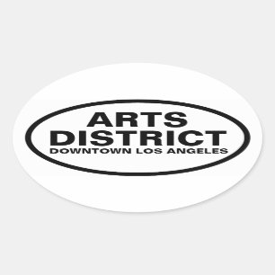FOUR "Arts District" Oval Sticker