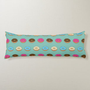 Four Assorted Donuts Pattern Body Pillow