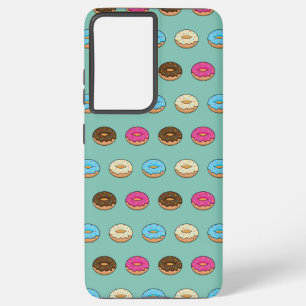 Four Assorted Donuts Pattern Samsung Galaxy Case