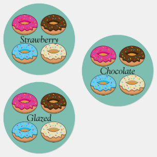 Four Assorted Doughnuts Pattern Personalize