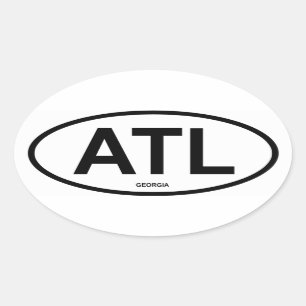 FOUR Atlanta "ATL" Oval Sticker
