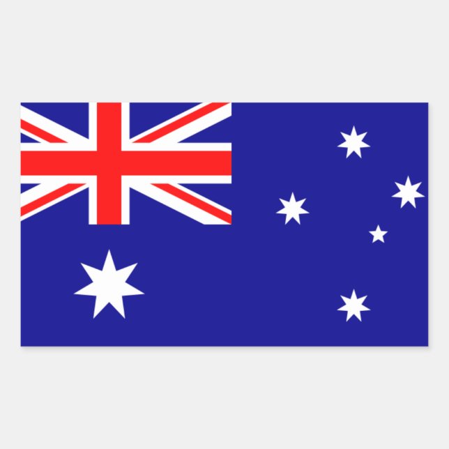 FOUR Australia National Flag Sticker (Front)