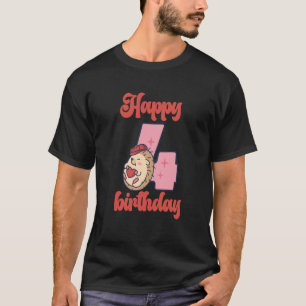 Four Baby Birthday One Wild Lion Animals Celebrati T-Shirt