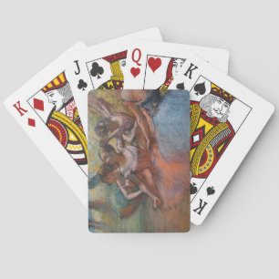 Four Ballerinas on Stage (Ballet) (by Edgar Degas) Playing Cards