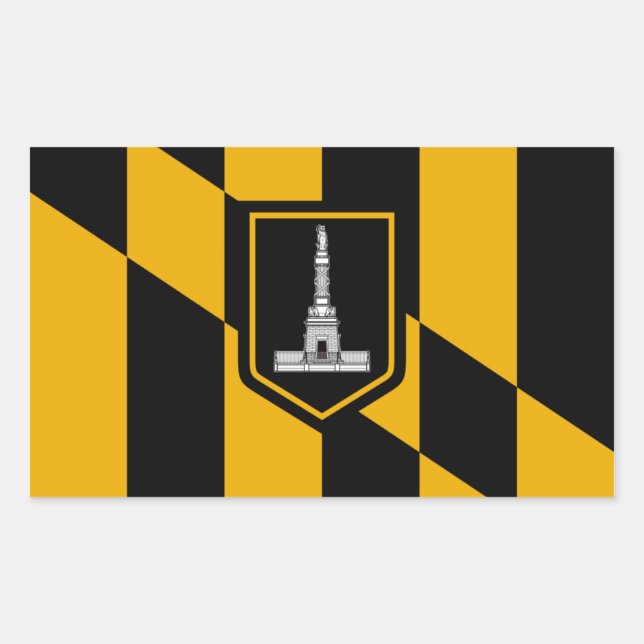 FOUR Baltimore Flag Sticker (Front)