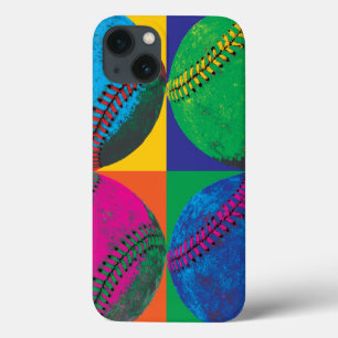 Four Baseballs in Different Colours iPhone 13 Case