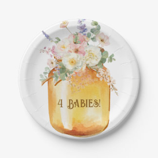 Four Bees Paper Plates