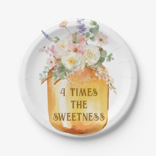 Four Bees Paper Plates