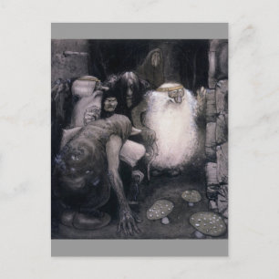 Four Big Trolls Postcard