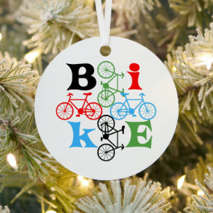 Four Bikes  Metal Ornament