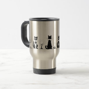 Four Black Cats, Louis Wain Mug