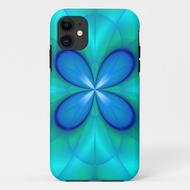 Four Blue Petals Case-Mate iPhone Case (Back)