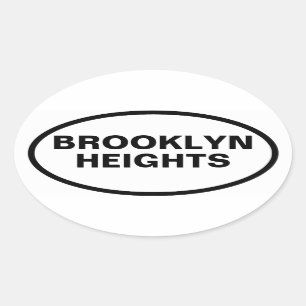 FOUR Brooklyn Heights Oval Sticker