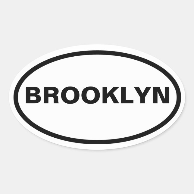 FOUR Brooklyn Oval Sticker (Front)