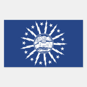 FOUR Buffalo Flag Sticker