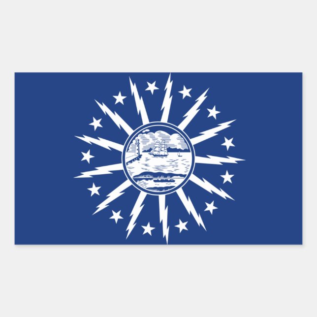 FOUR Buffalo Flag Sticker (Front)