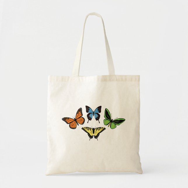 Four Butterflies Tote Bag (Front)
