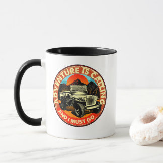 Four By Four All Wheel Drive Adventure is Calling Mug