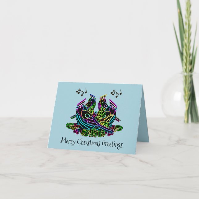 Four Calling Birds Cards (Front)