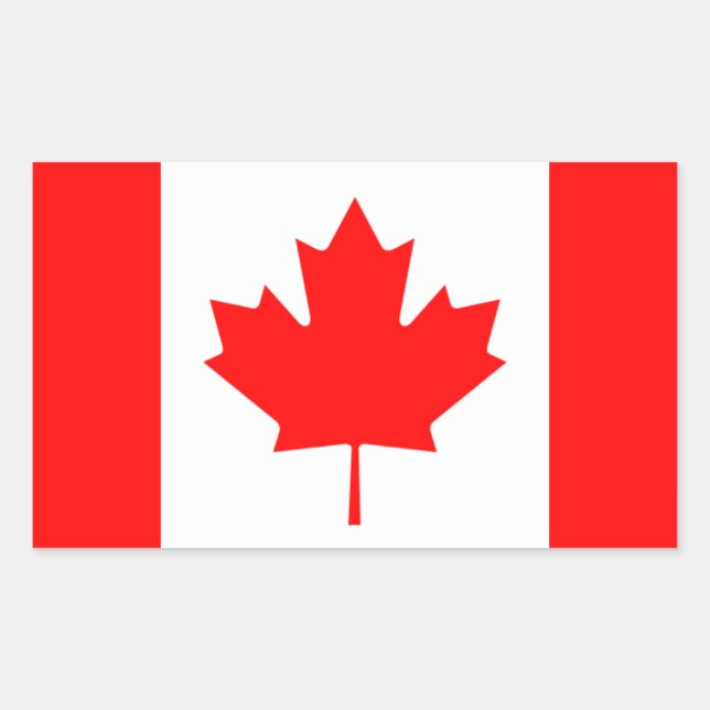 FOUR Canada National Flag Sticker (Front)