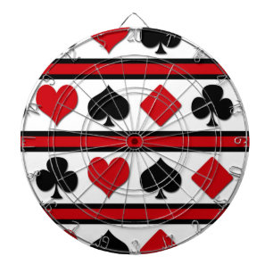 Four card suits dartboard