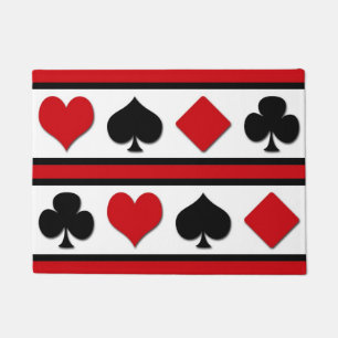Four card suits doormat