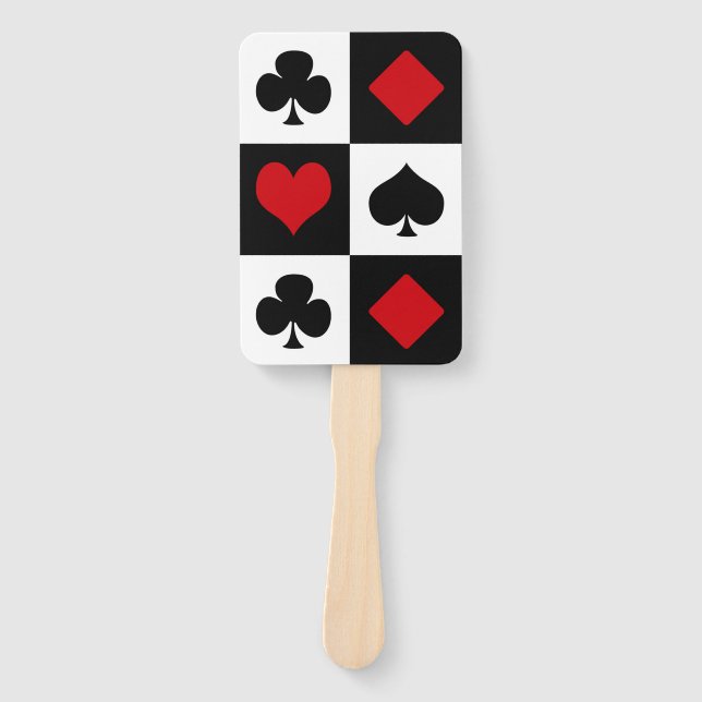 Four card suits hand fan (Front)