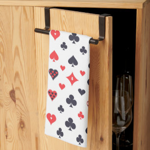 Four Card Suits Kitchen Towel 