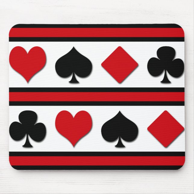 Four card suits mouse pad (Front)