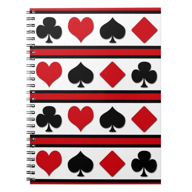Four card suits notebook (Front)