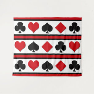 Four card suits tapestry