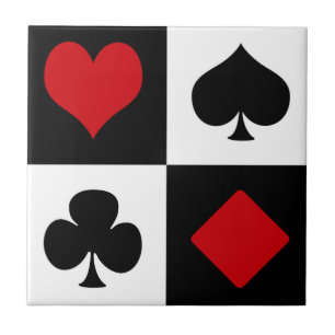 Four card suits tile