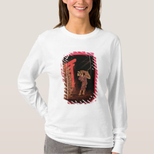 Four case inro depicting a man sheltering T-Shirt